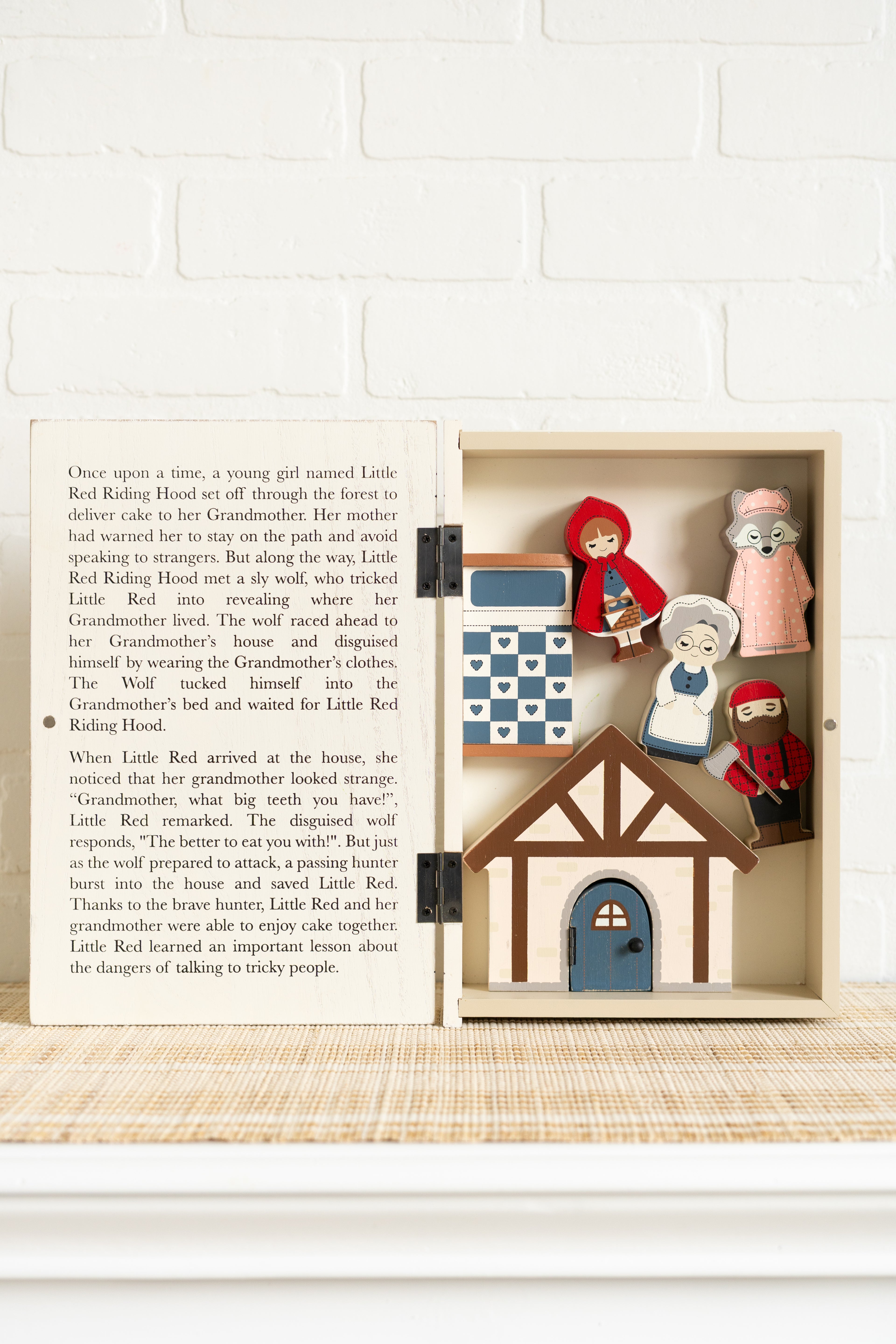 Wood Storybook Set — Little Red Riding Hood | Woodland Story Books Collection (Set of 7)
