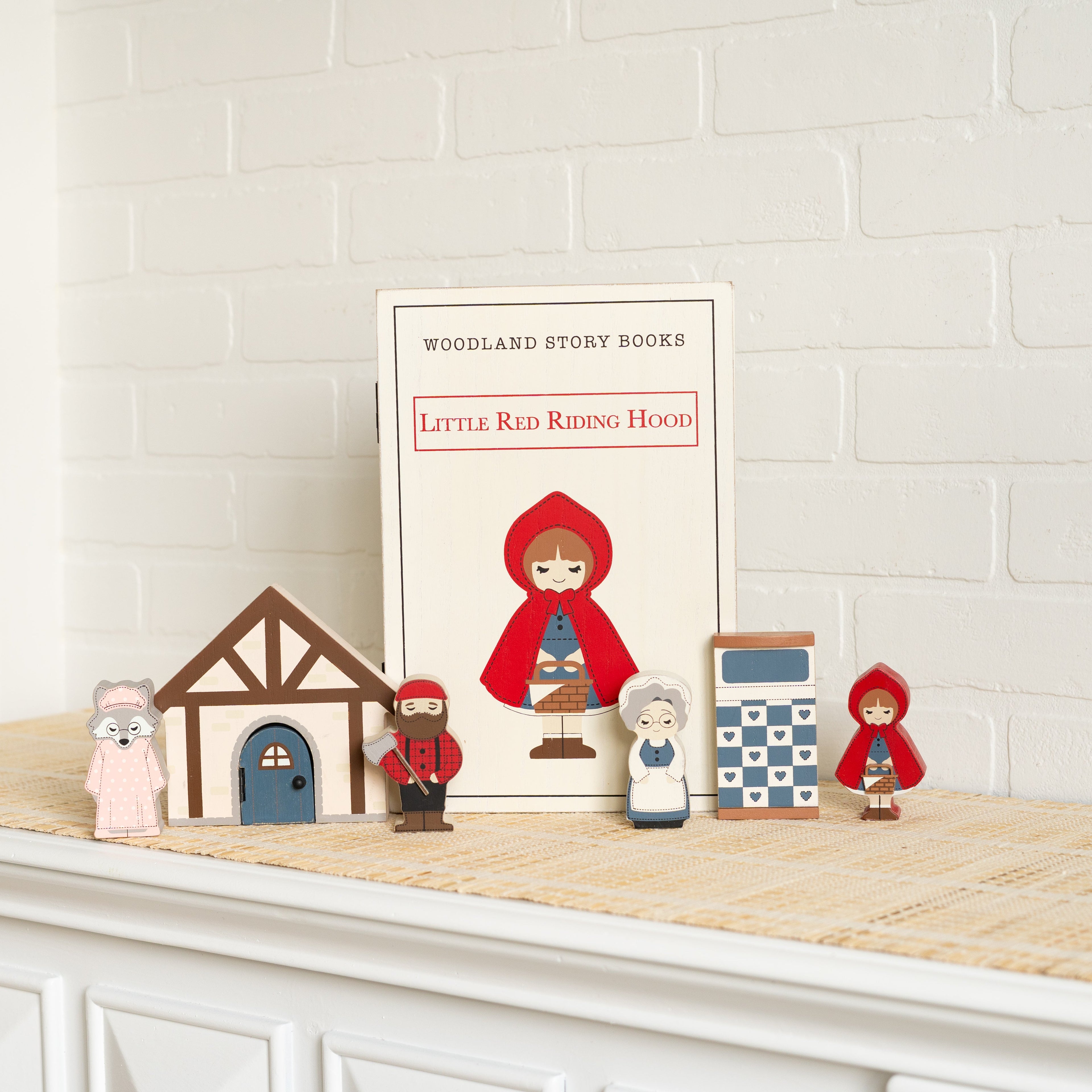 Wood Storybook Set — Little Red Riding Hood | Woodland Story Books Collection (Set of 7)