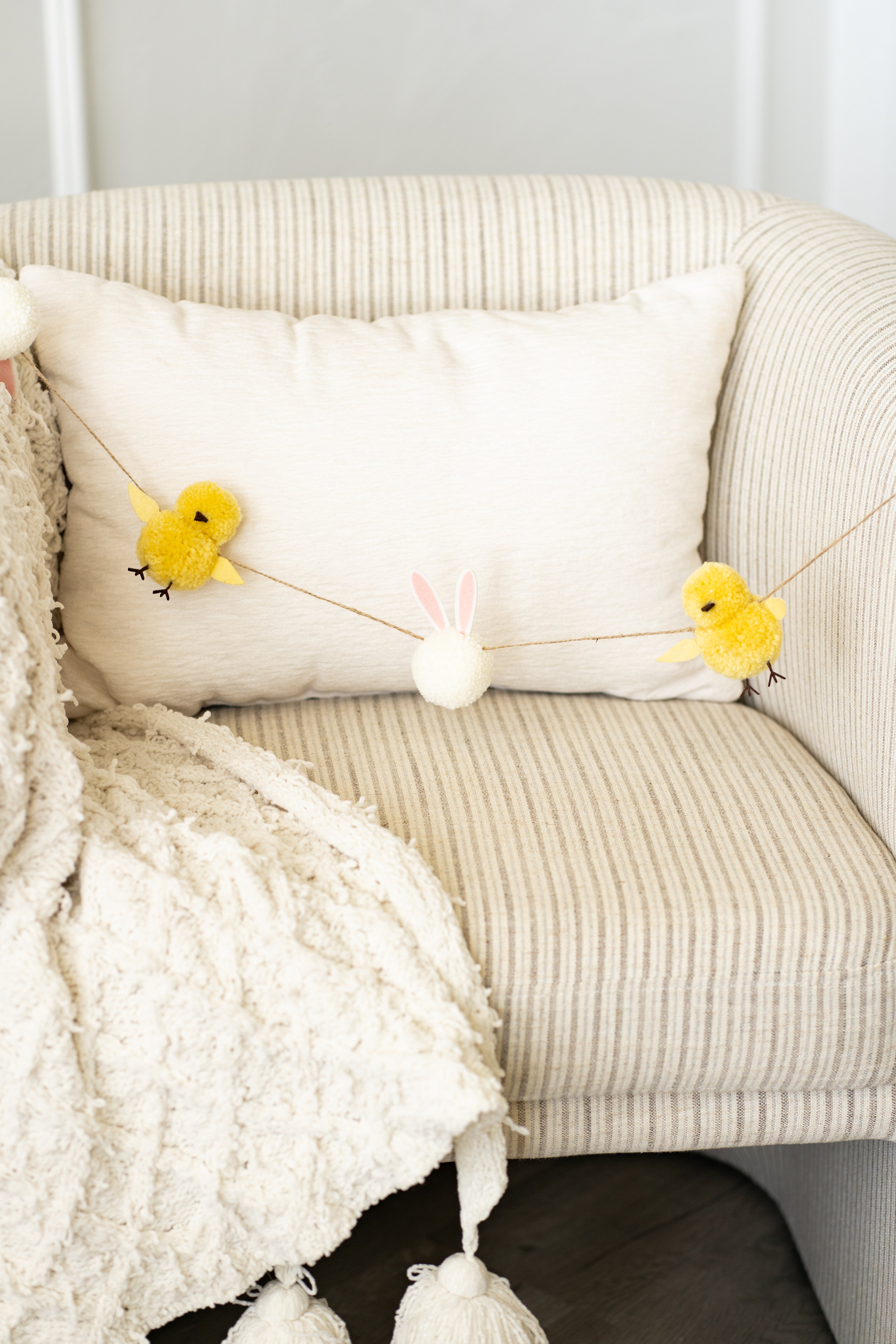 5ft Pom Pom Garland — Bunny & Chick | Bunnies & Blooms Collection