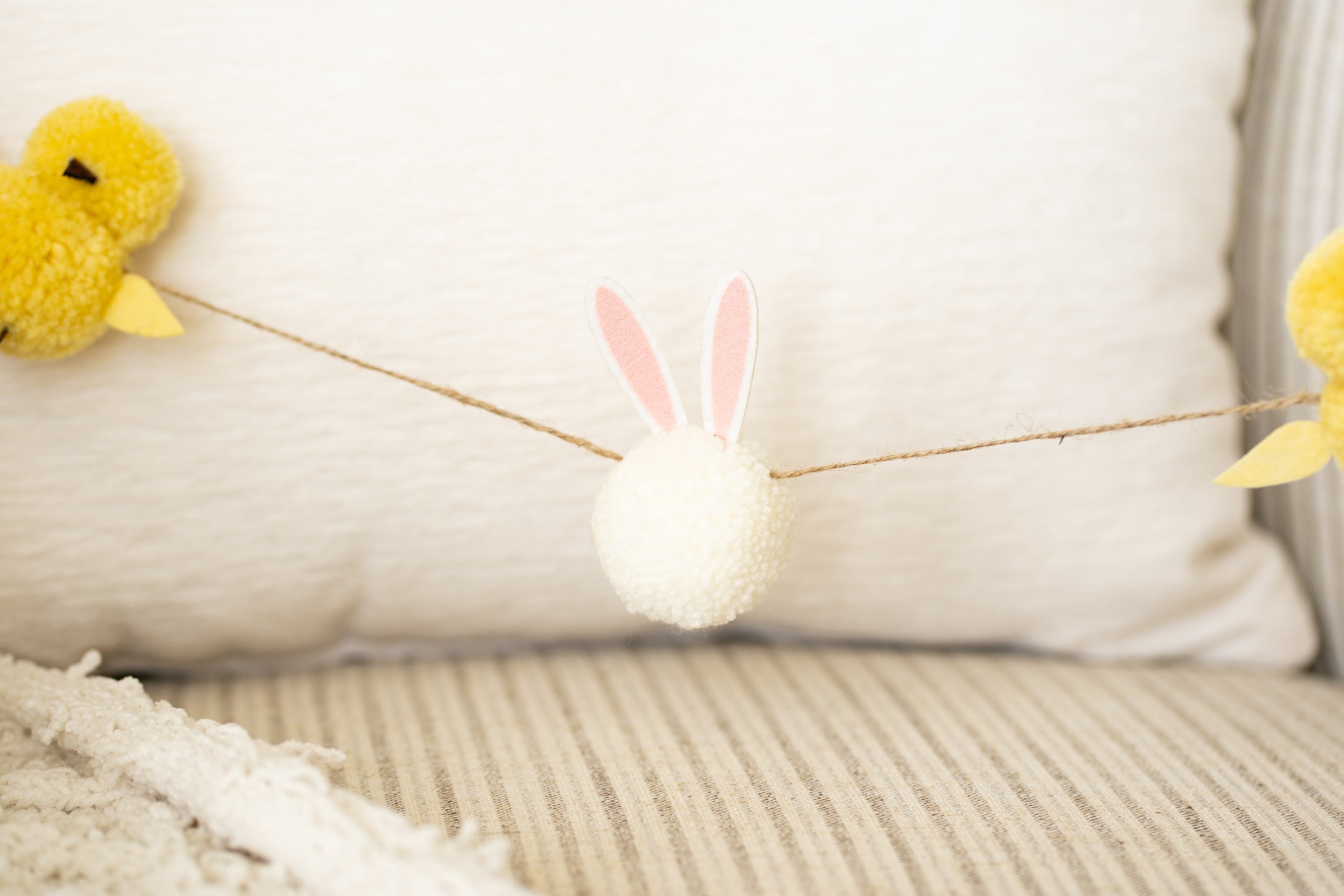 5ft Pom Pom Garland — Bunny & Chick | Bunnies & Blooms Collection