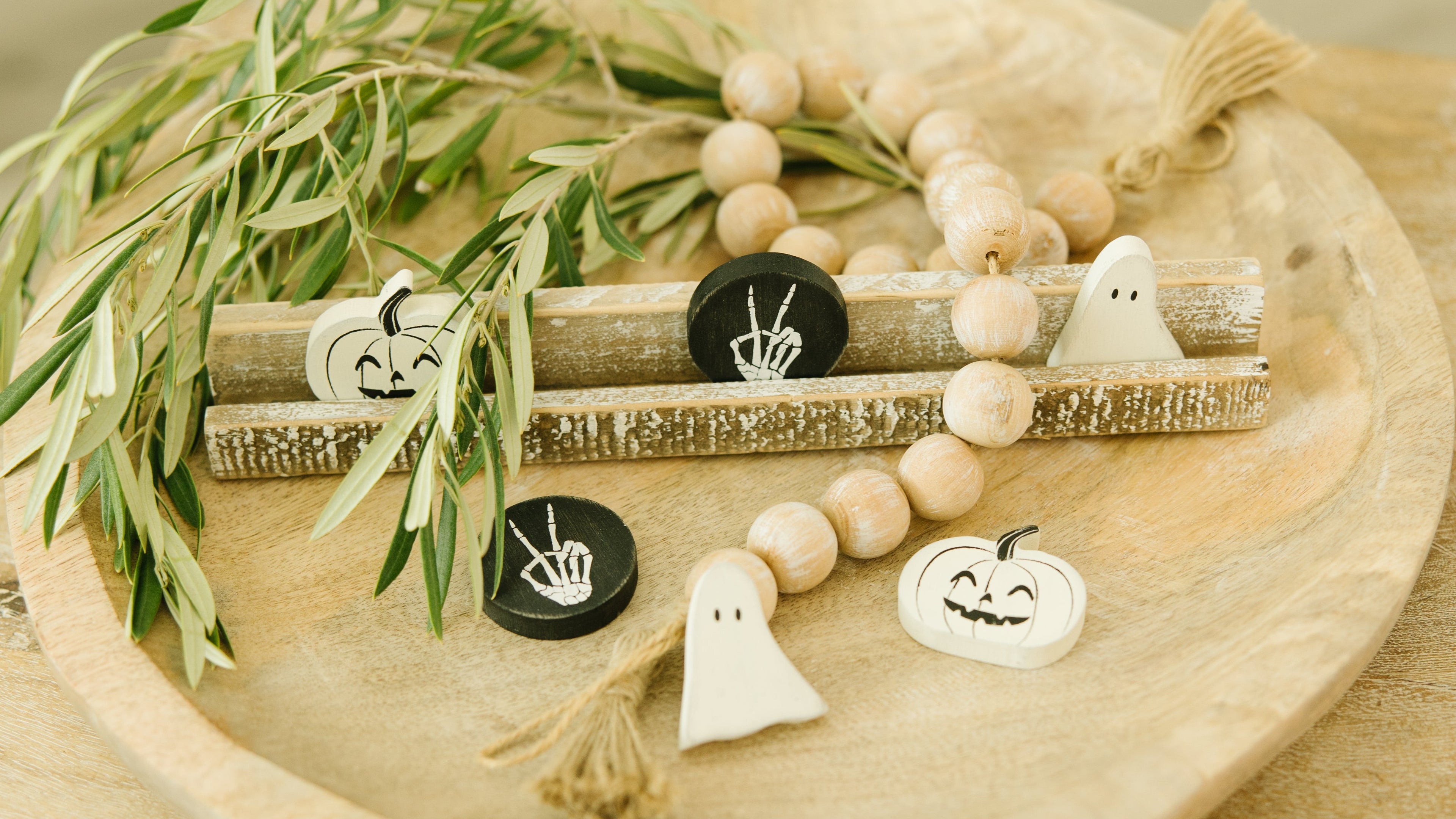 Letterboard Wood Shape Icons — Halloween (Set of 6)