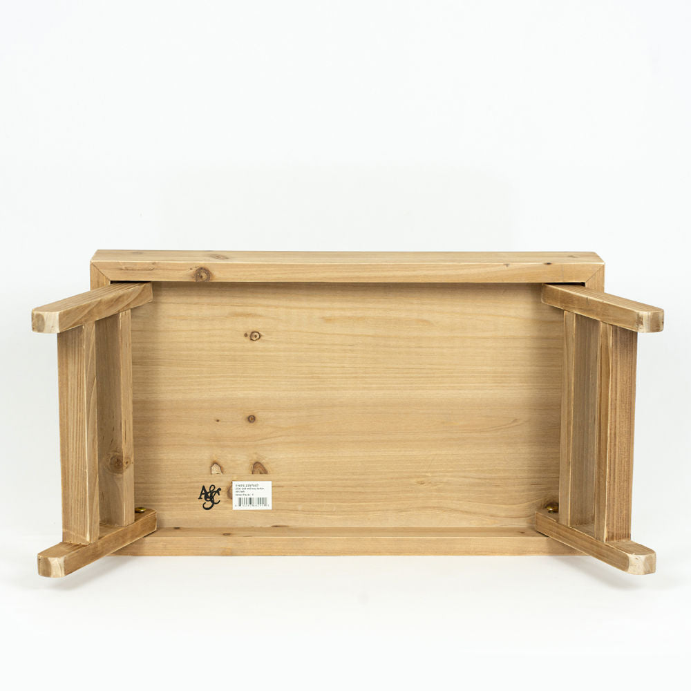 20" Wood Tray Table — Natural