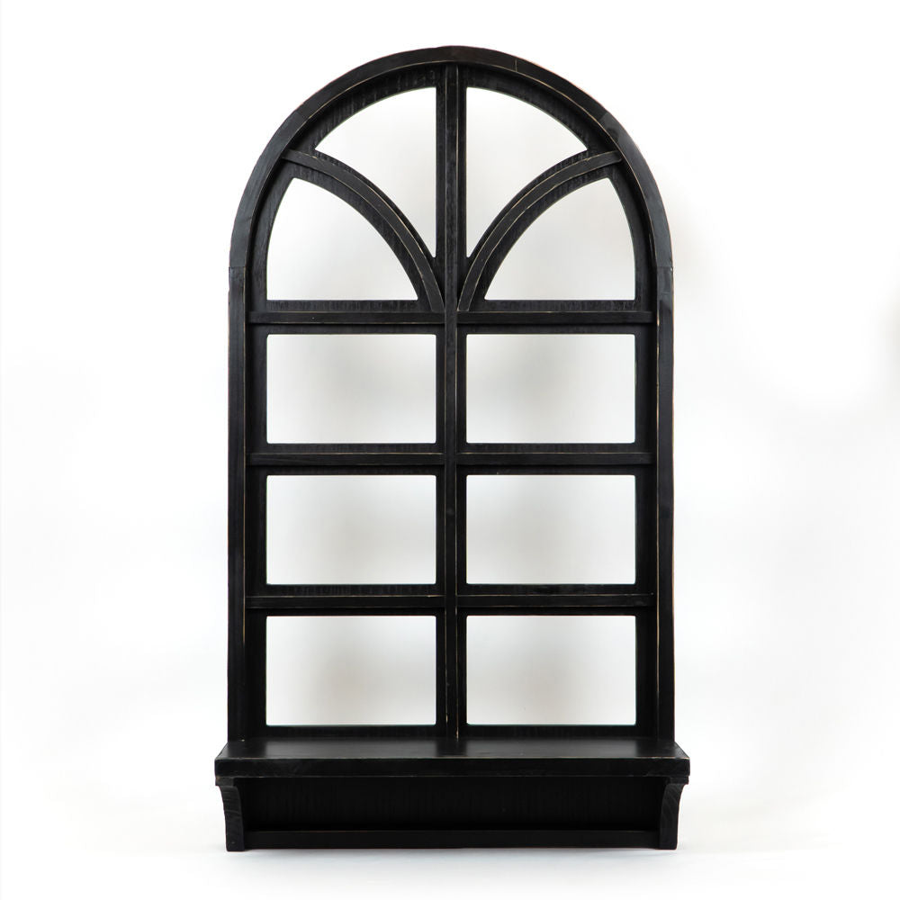 Wood Frame with Shelf — Window | Black