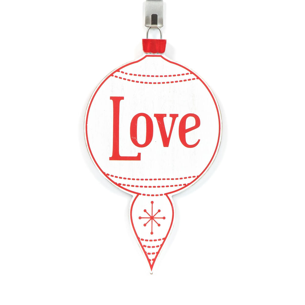 10" Reversible Wood Ornament — Love