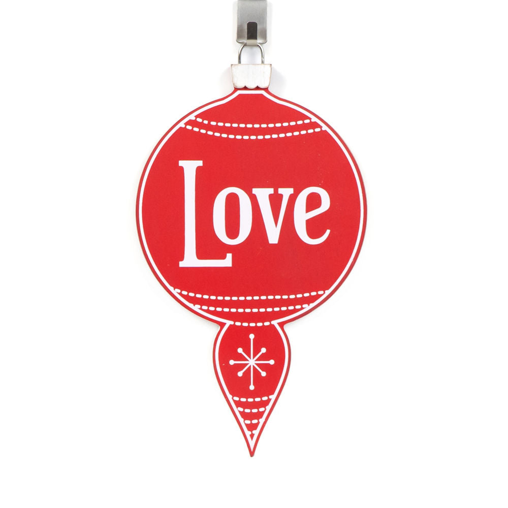 10" Reversible Wood Ornament — Love