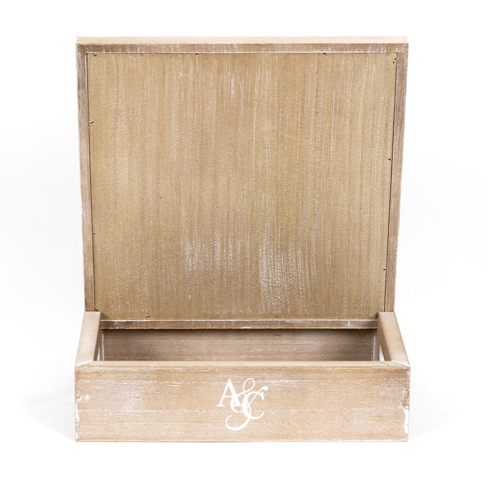 Magnet Display Shelf & Storage Case — Natural & White