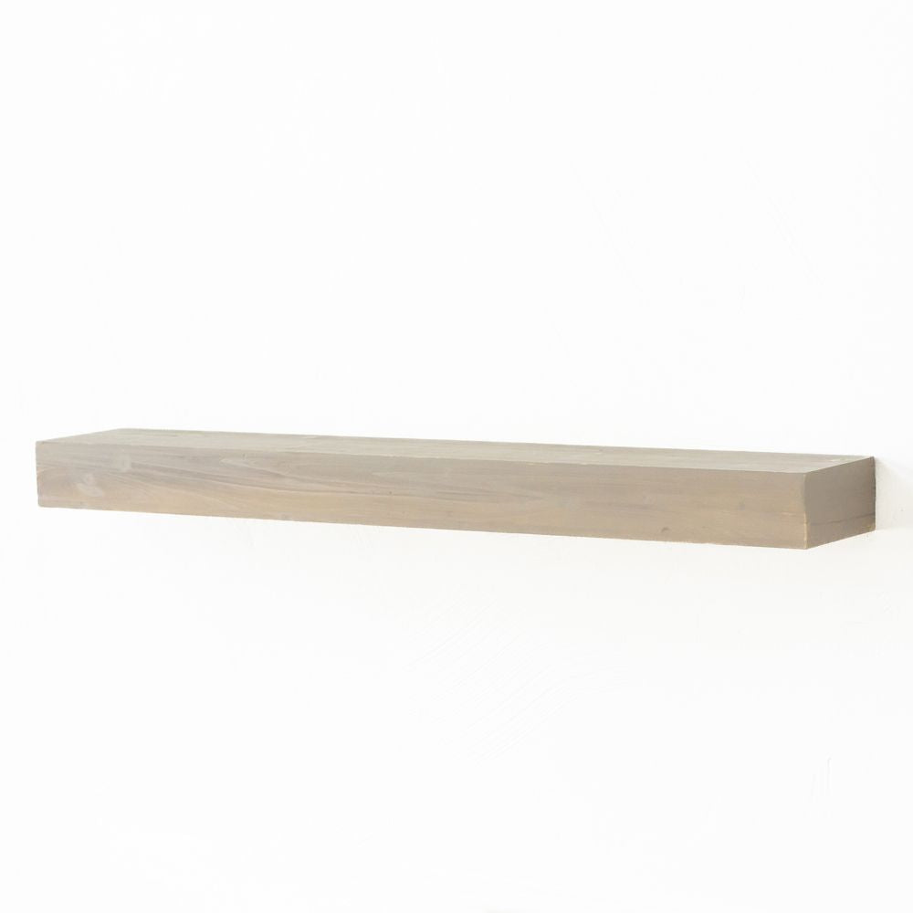 35" Wood Floating Shelf — Brown