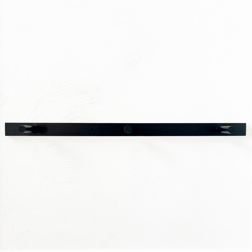 35" Wood Floating Shelf — Black