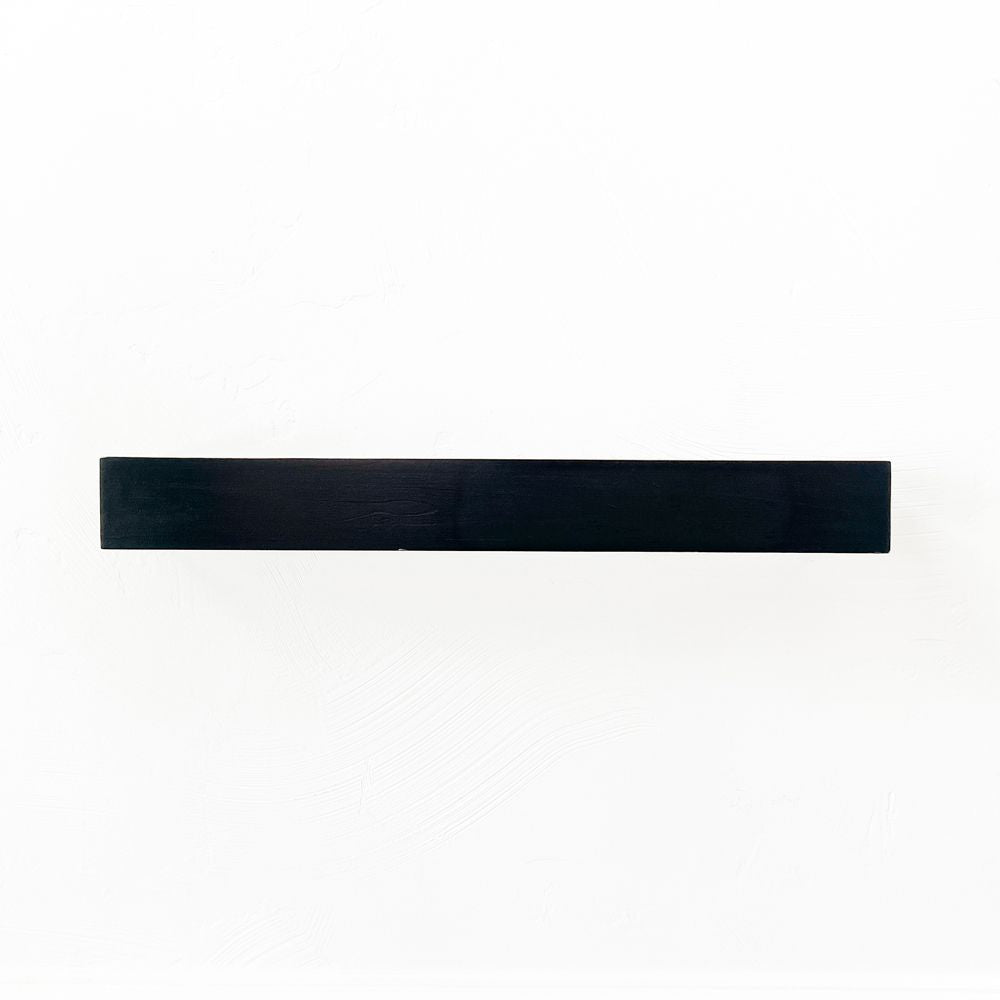 24x6x3 floating wood shelf, bk