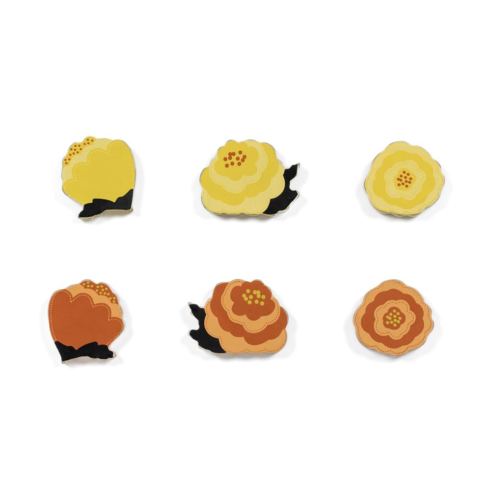 3x2x.25 wood shape s/6 (MARIGOLDS)