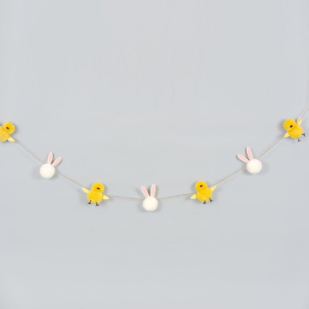 5' pom pom garland (BUNNY/CHICK)