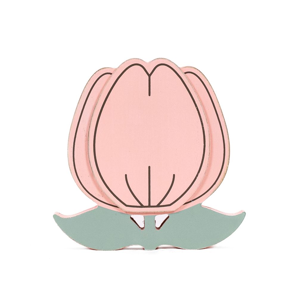6x6x1 rvs chunky wood shape (TULIP)