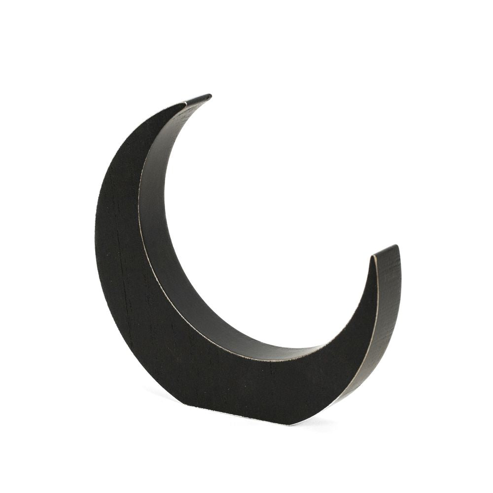 7" Chunky Wood Shape — Moon | Black | Neutral Mod Collection