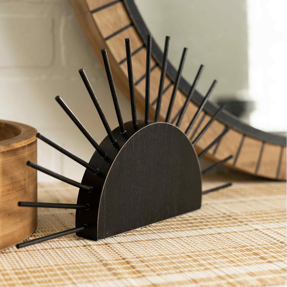 12" Chunky Wood Shape — Sun | Black | Neutral Mod Collection