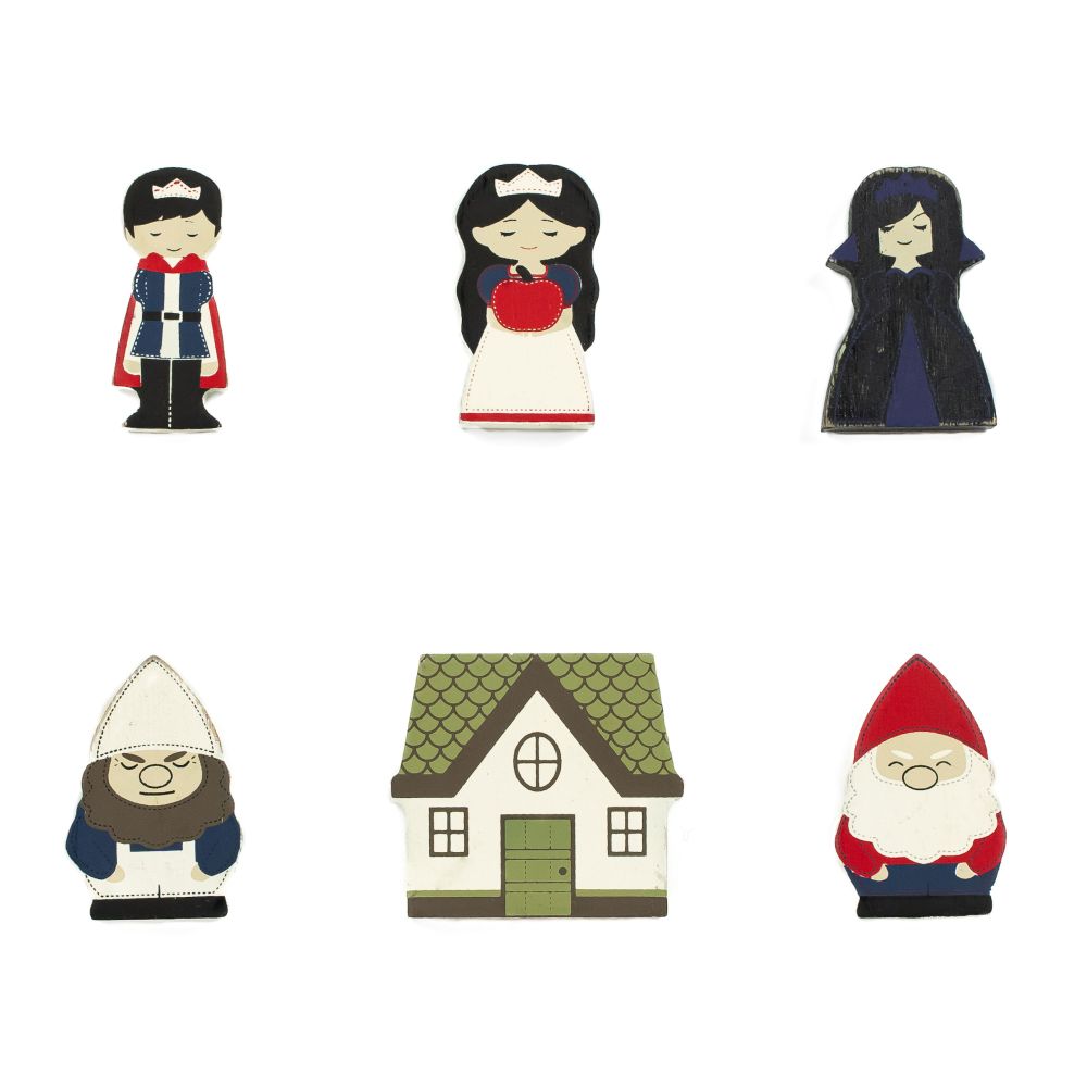 2x2x.25 wood shapes s/6 (SNOW WHITE)