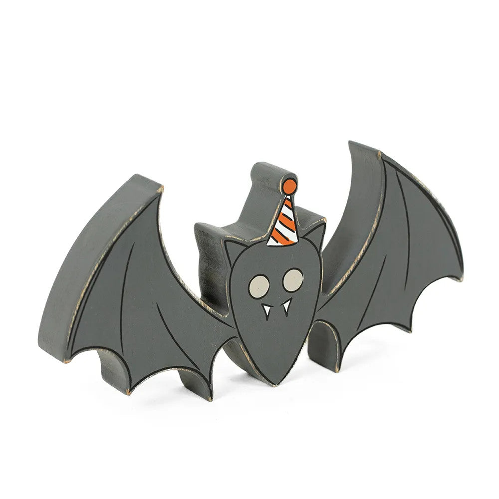 9" Reversible Chunky Wood Shape — Bat | Sweet & Spooky Collection